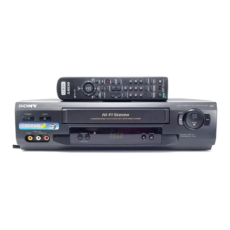 Sony SLV-N51 - Video Cassette Recorder User manual
