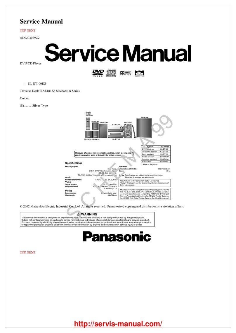 Panasonic SL-DT100EG Instruction manual