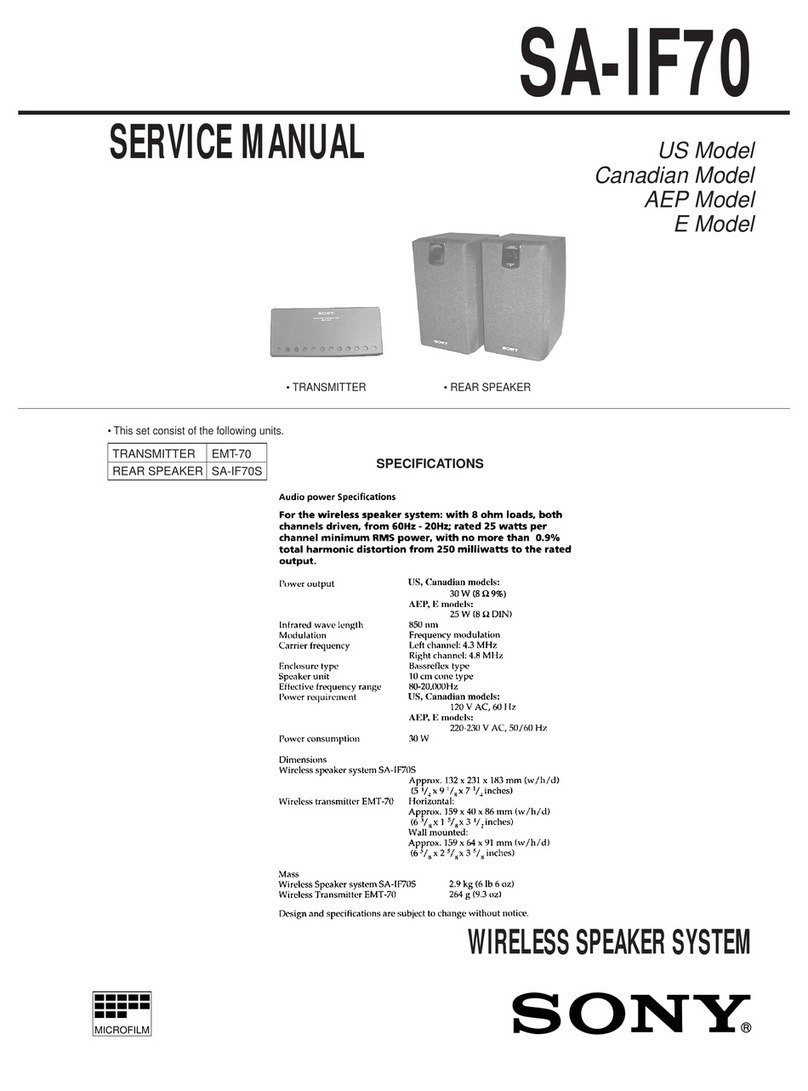 Sony SA-IF70 Service manual