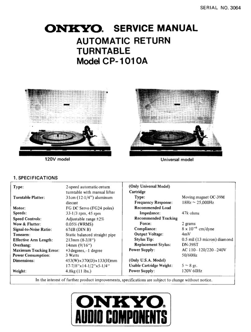 Onkyo CP-1010A Service manual