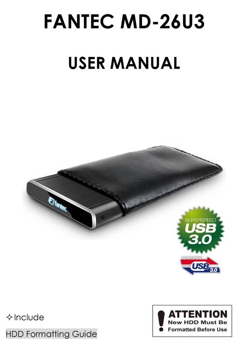 Fantec MD-26U3 user manual