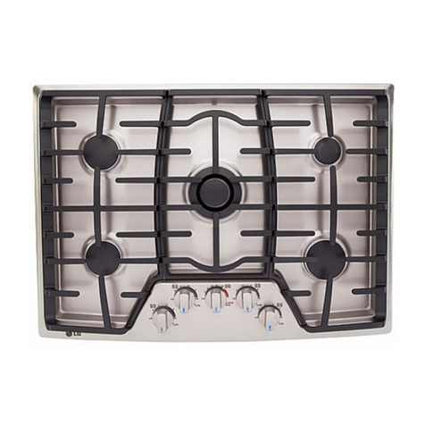 LG LCG3091ST - 30" Gas Cooktop User manual LG LCG3091ST - 30" Gas Cooktop User manual