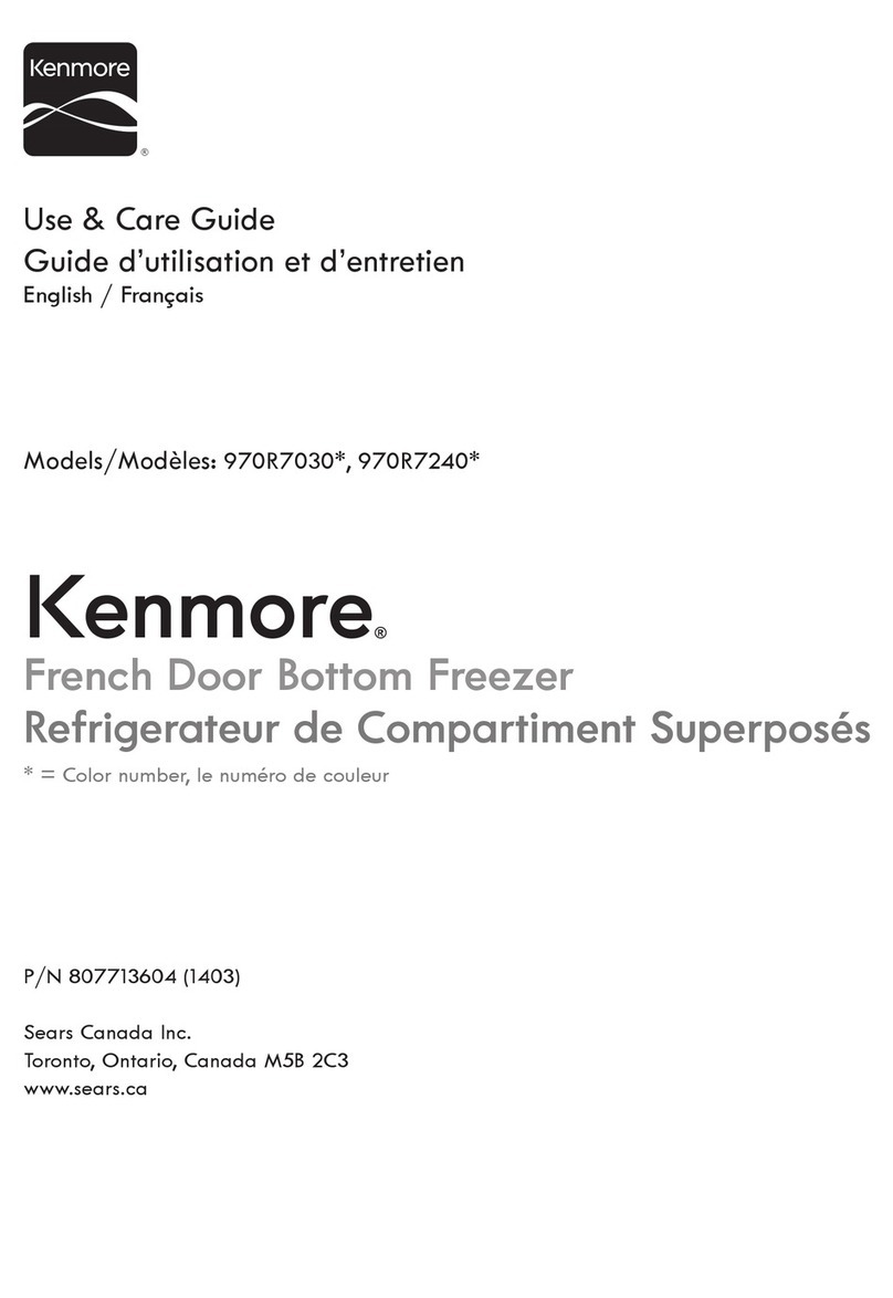 Kenmore 970R7030 Series Use & care guide