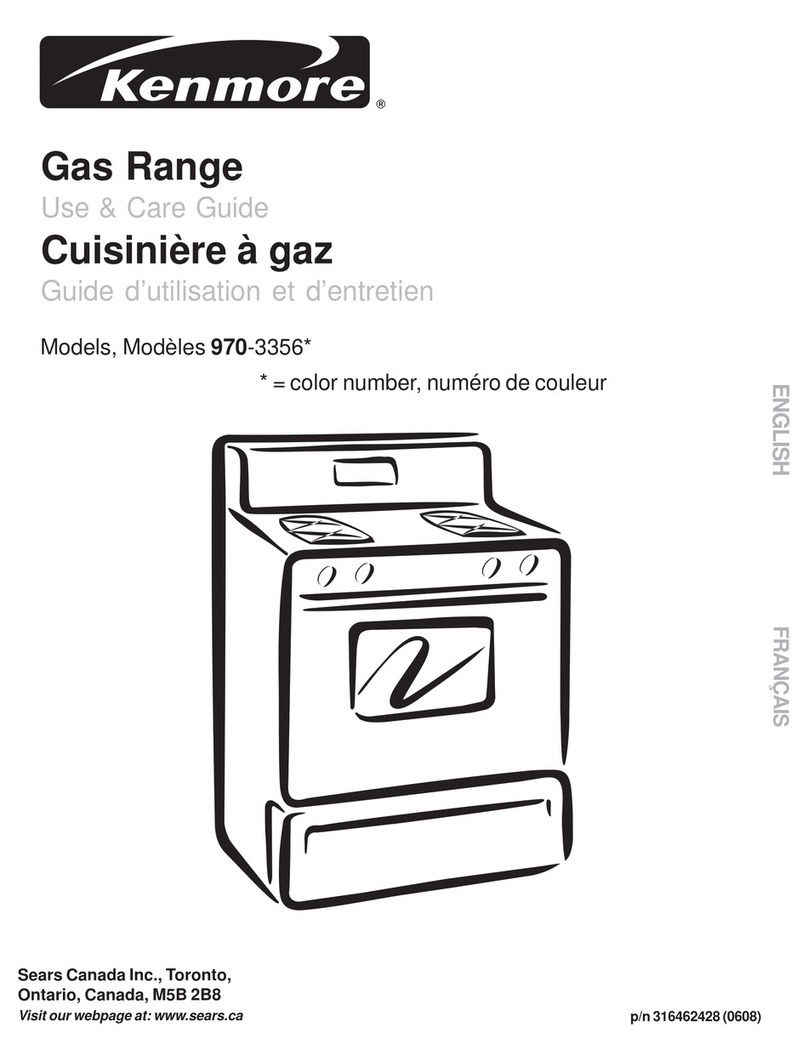 Kenmore 970-3356 Series Use & care guide