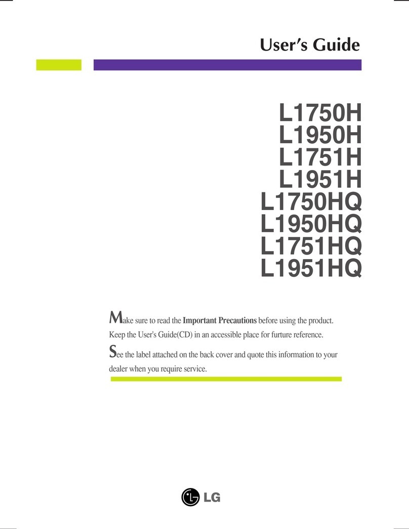 LG Flatron L1750H User manual