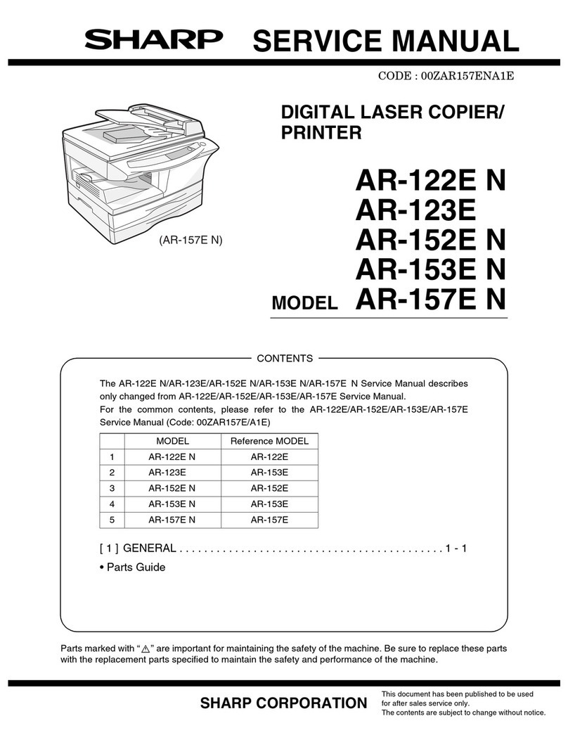 Sharp AR-122E N User manual