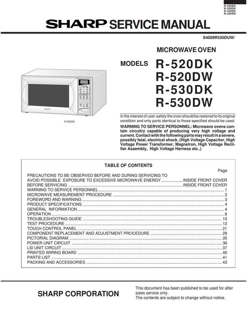 Sharp R-520DK User manual Sharp R-520DK User manual