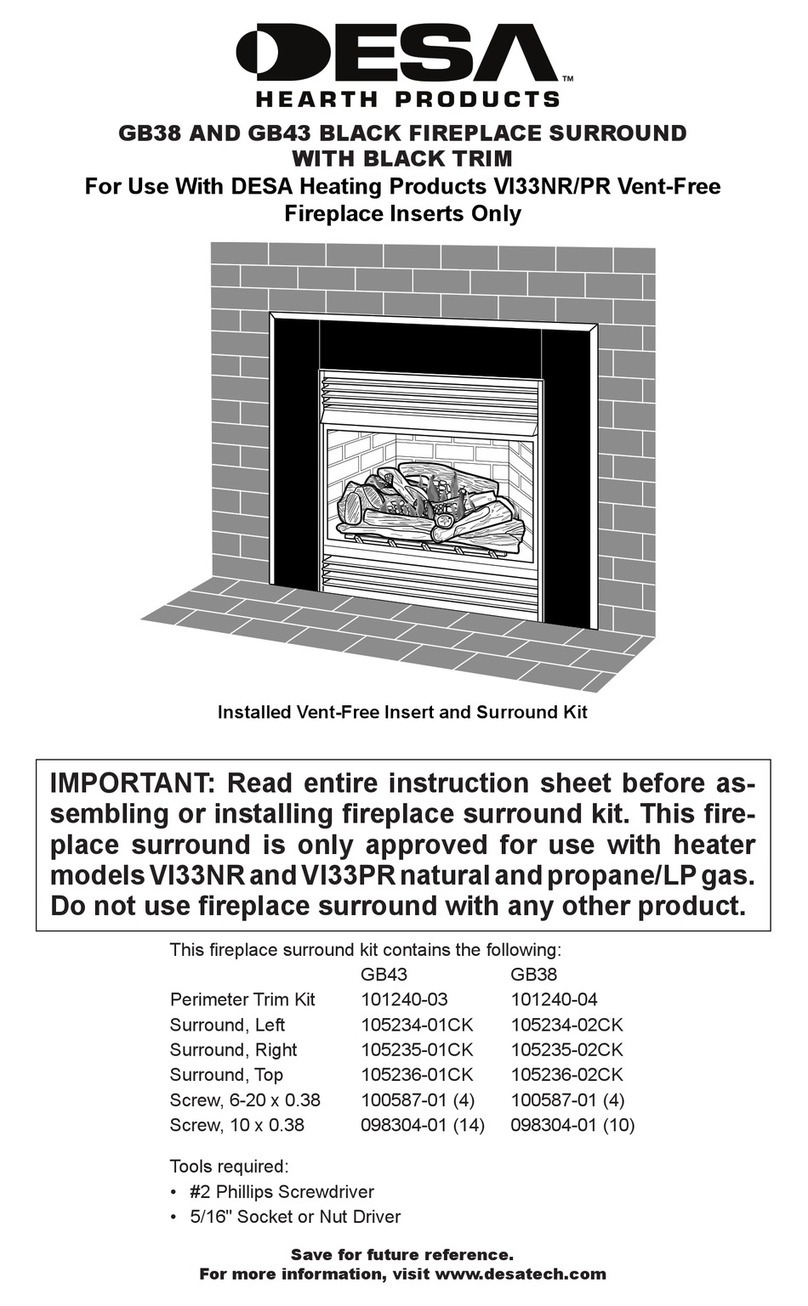 Desa GB38 instruction sheet Desa GB38 instruction sheet
