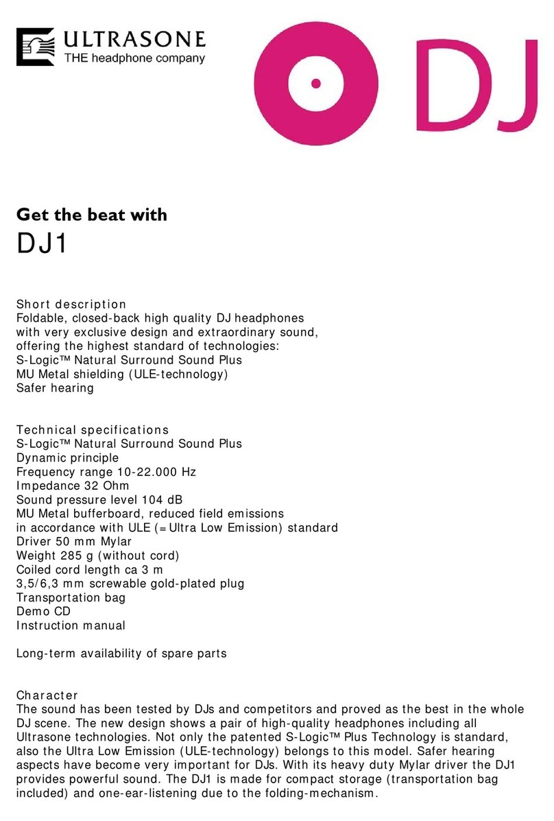 Ultrasone DJ1 User manual