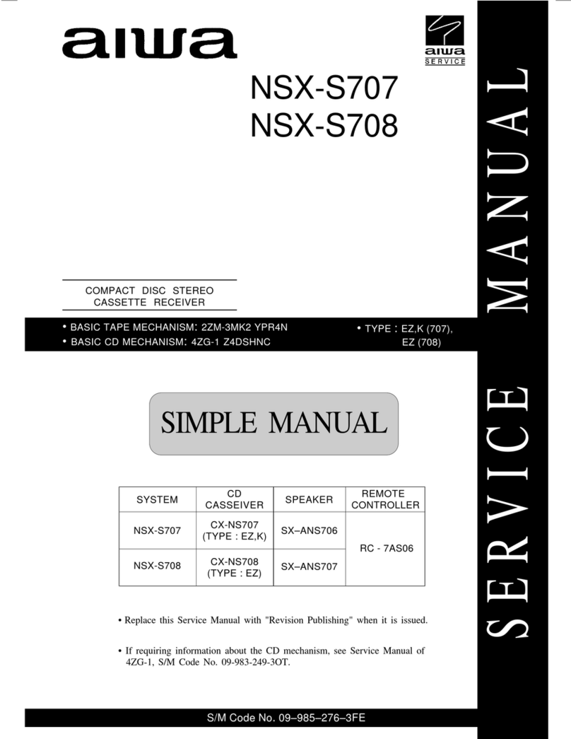 Aiwa NSX-S707 Service manual