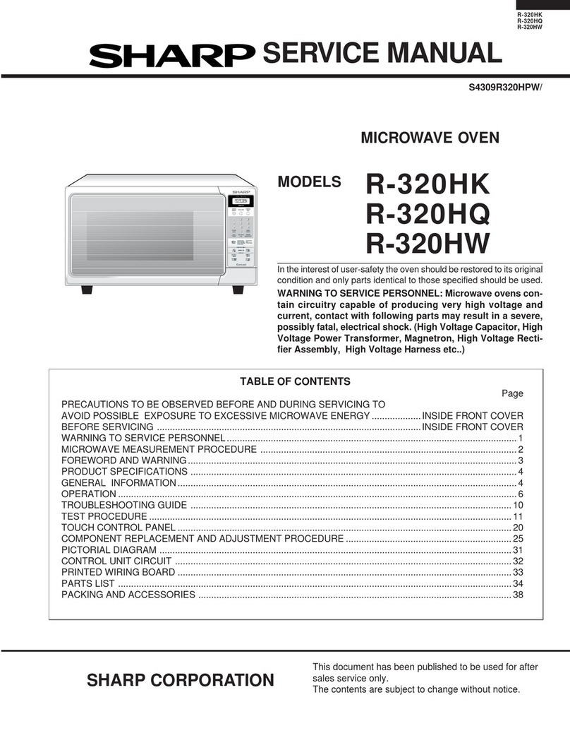 Sharp R-320HK User manual