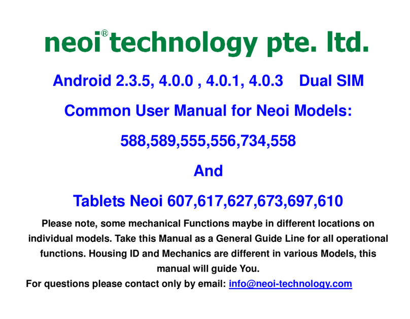 Neoi 588 User manual