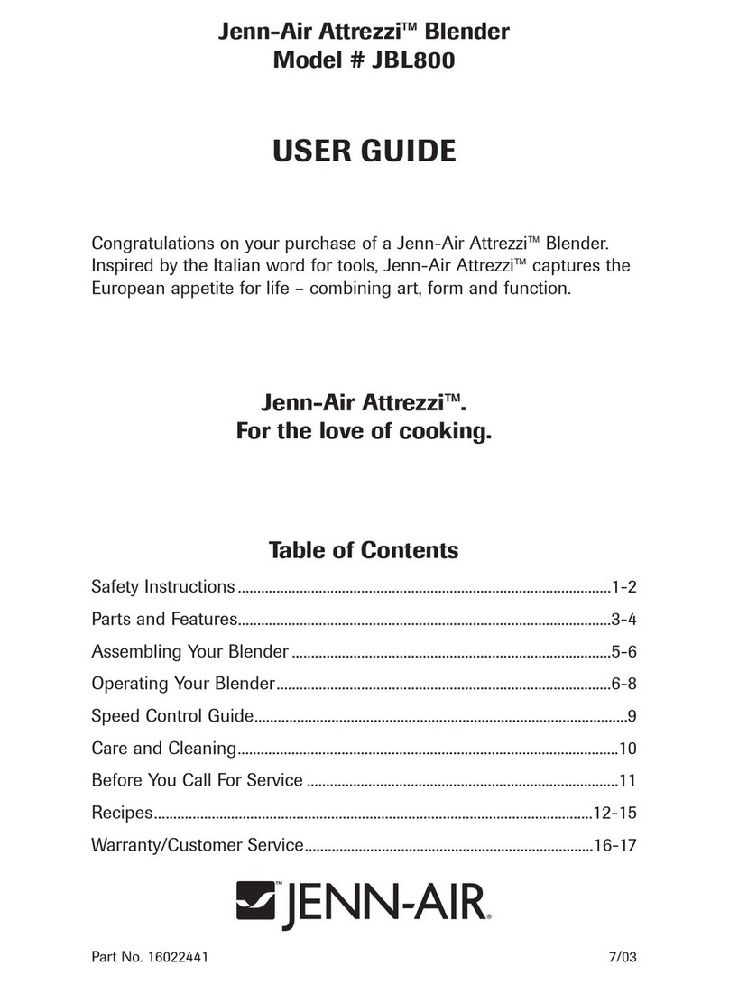 Jenn-Air Attrezzi JBL800 user guide