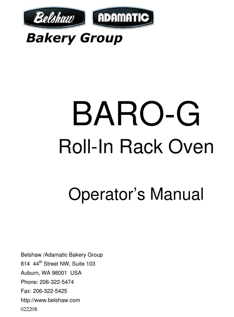 Belshaw Brothers BARO-G Operator's manual