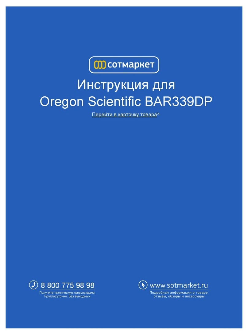Oregon Scientific BAR339DP user manual Oregon Scientific BAR339DP user manual