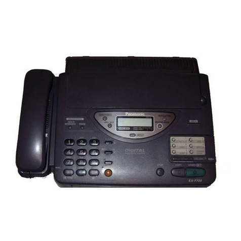 Panasonic KX-F700 User manual