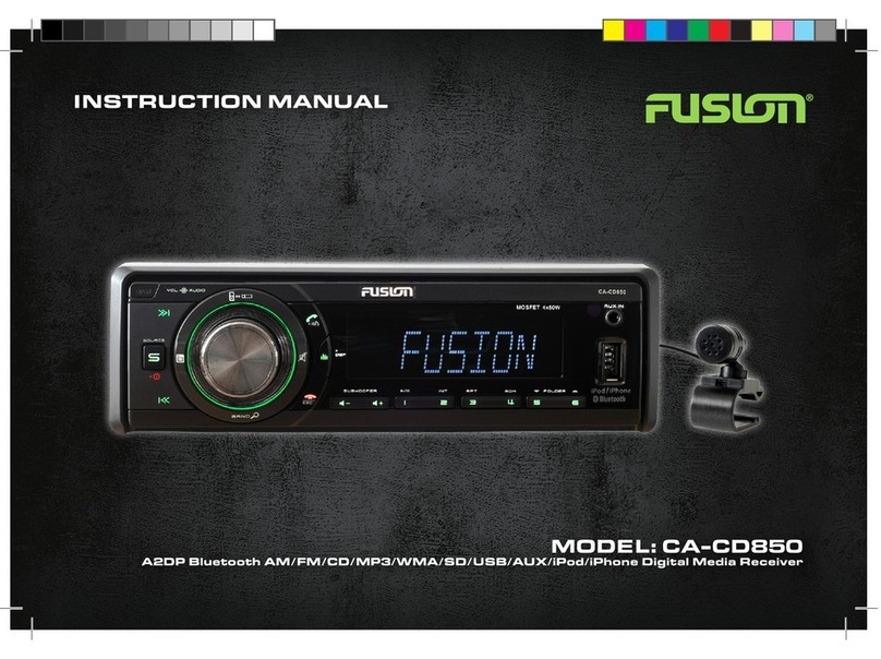 Fusion CA-CD850 instruction manual