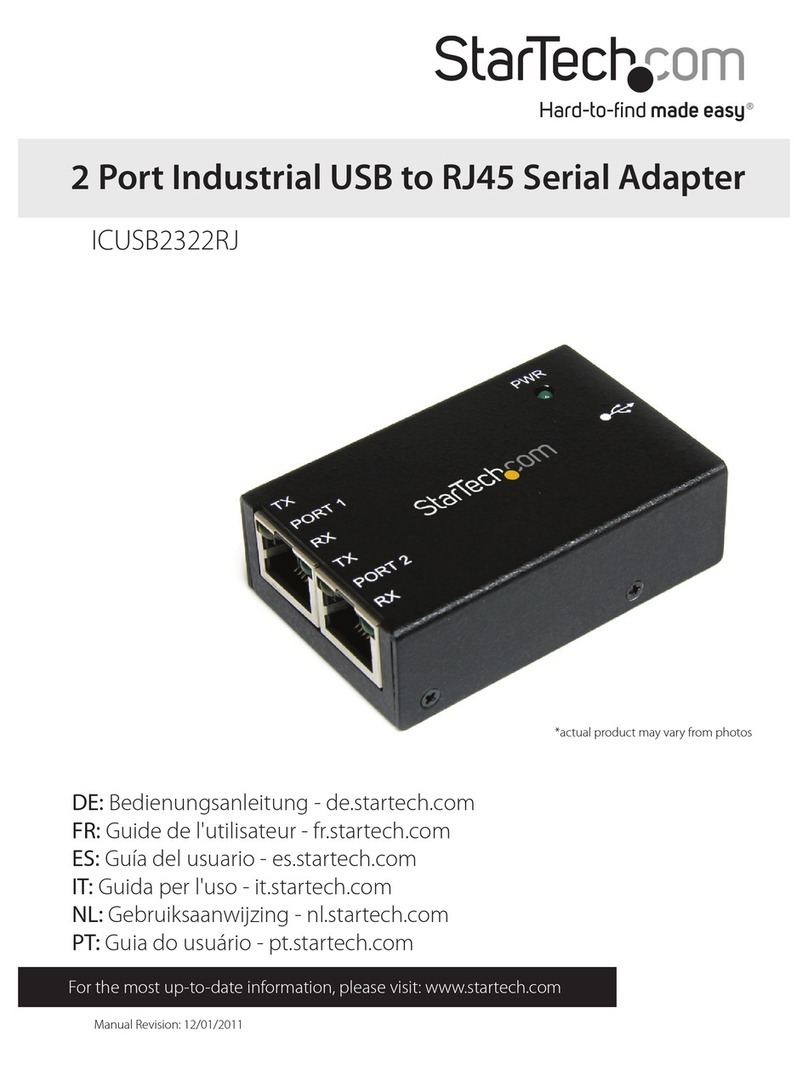 StarTech.com ICUSB2322RJ User manual