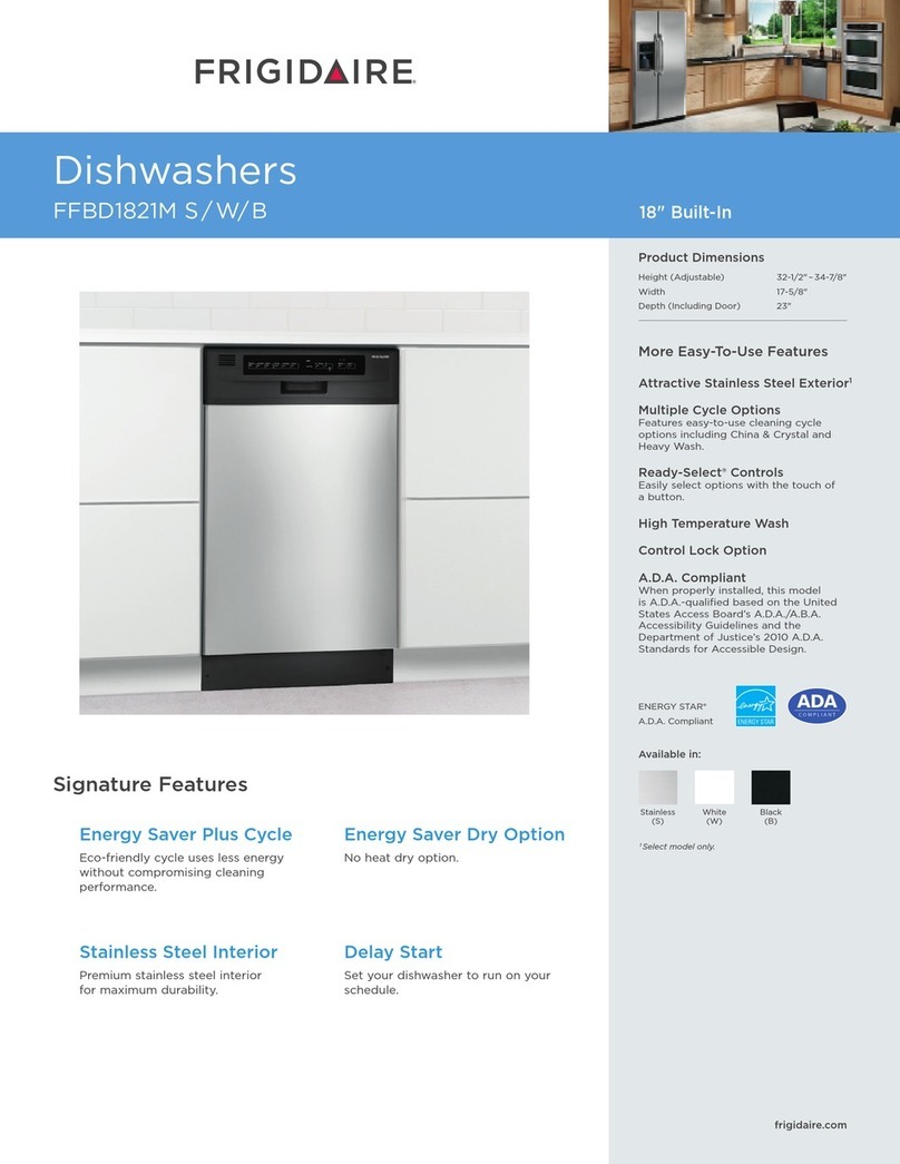 Frigidaire FFBD1821M S User manual
