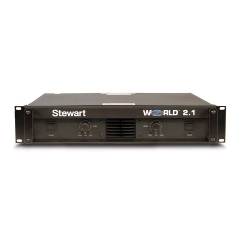 Stewart Audio World Series Installation and operation manual
