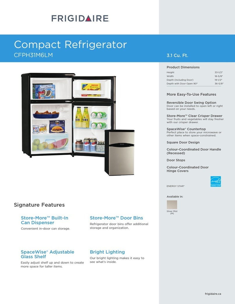 Frigidaire CFPH31M6LM User manual