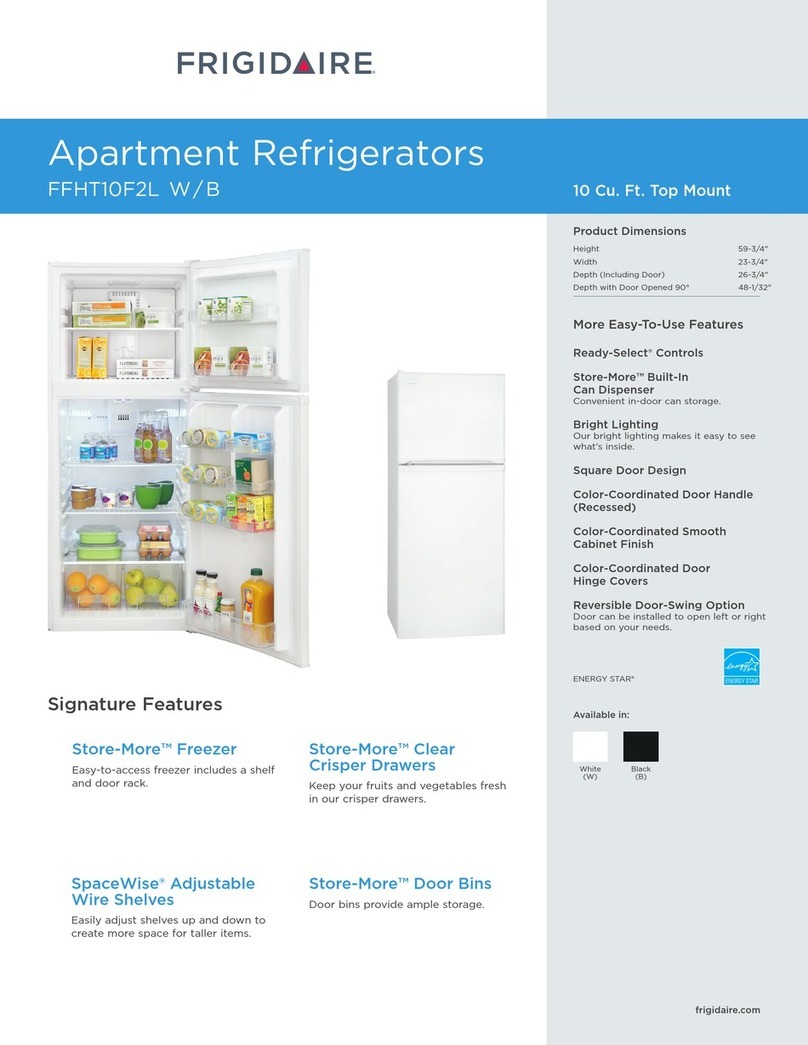 Frigidaire FFHT10F2L ?W User manual