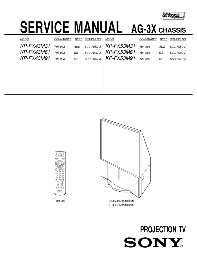Sony KP-FX43M31 User manual