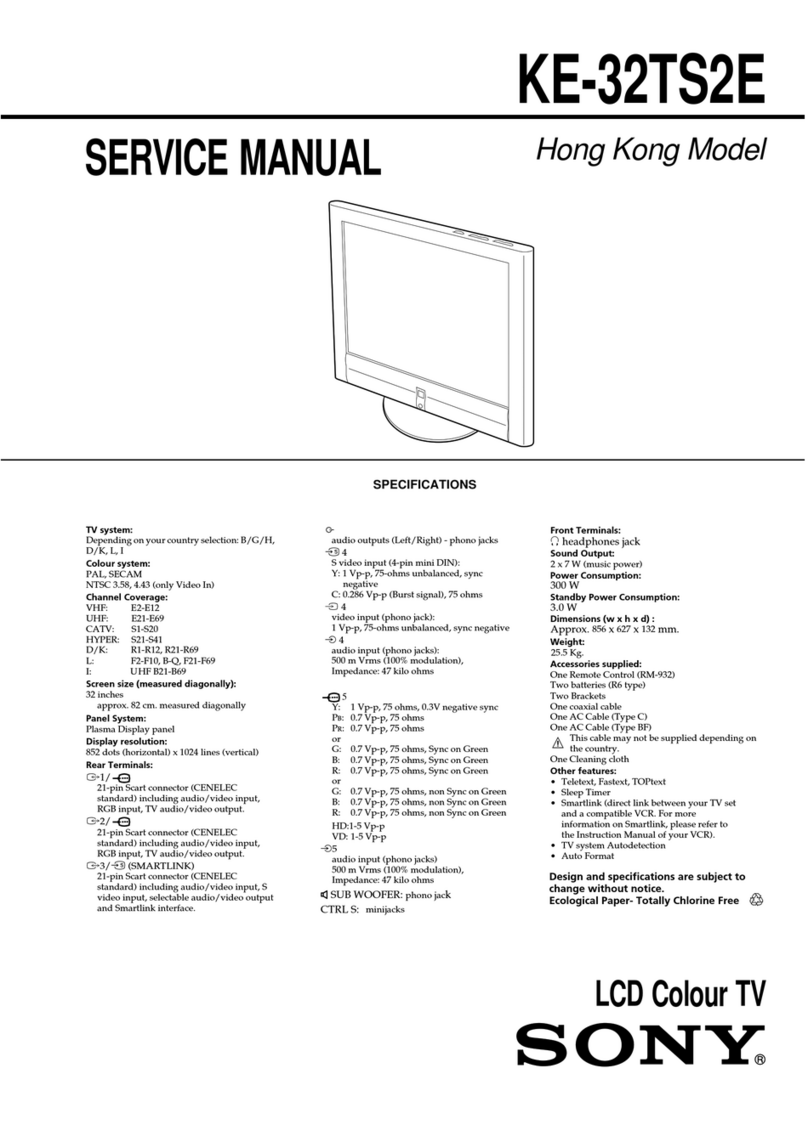 Sony KE-32TS2E User manual