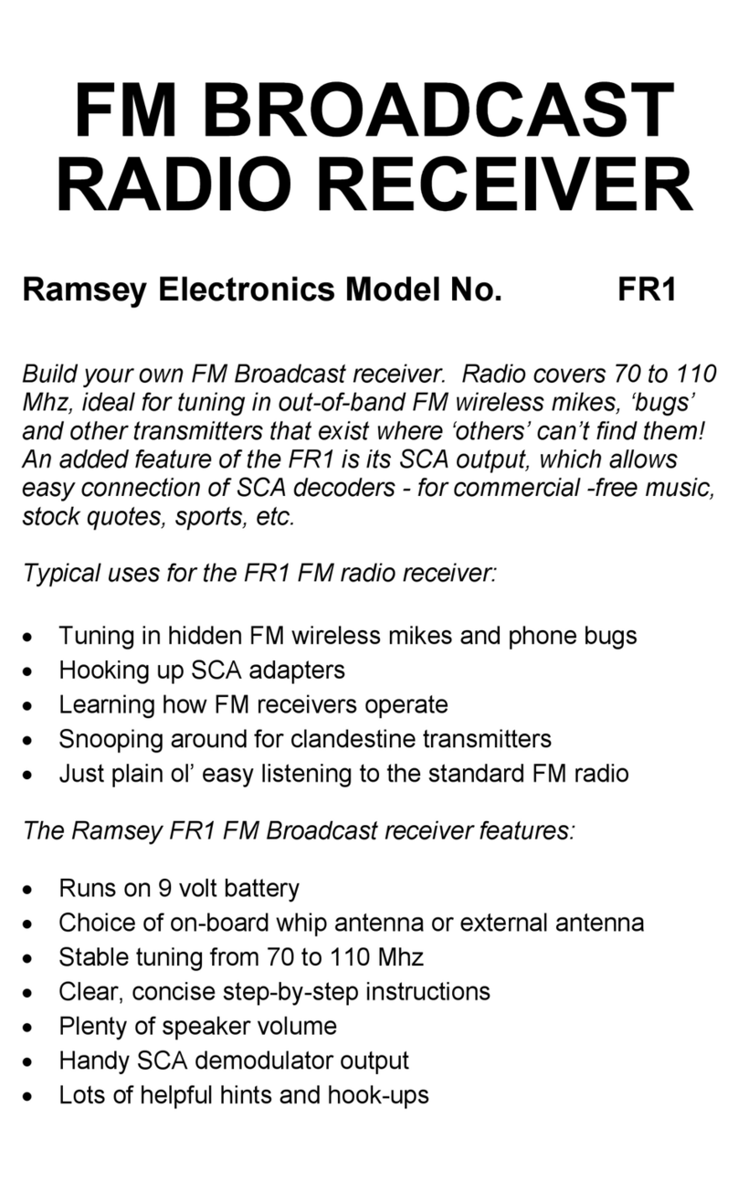 Ramsey Electronics FR1 Assembly and instruction manual