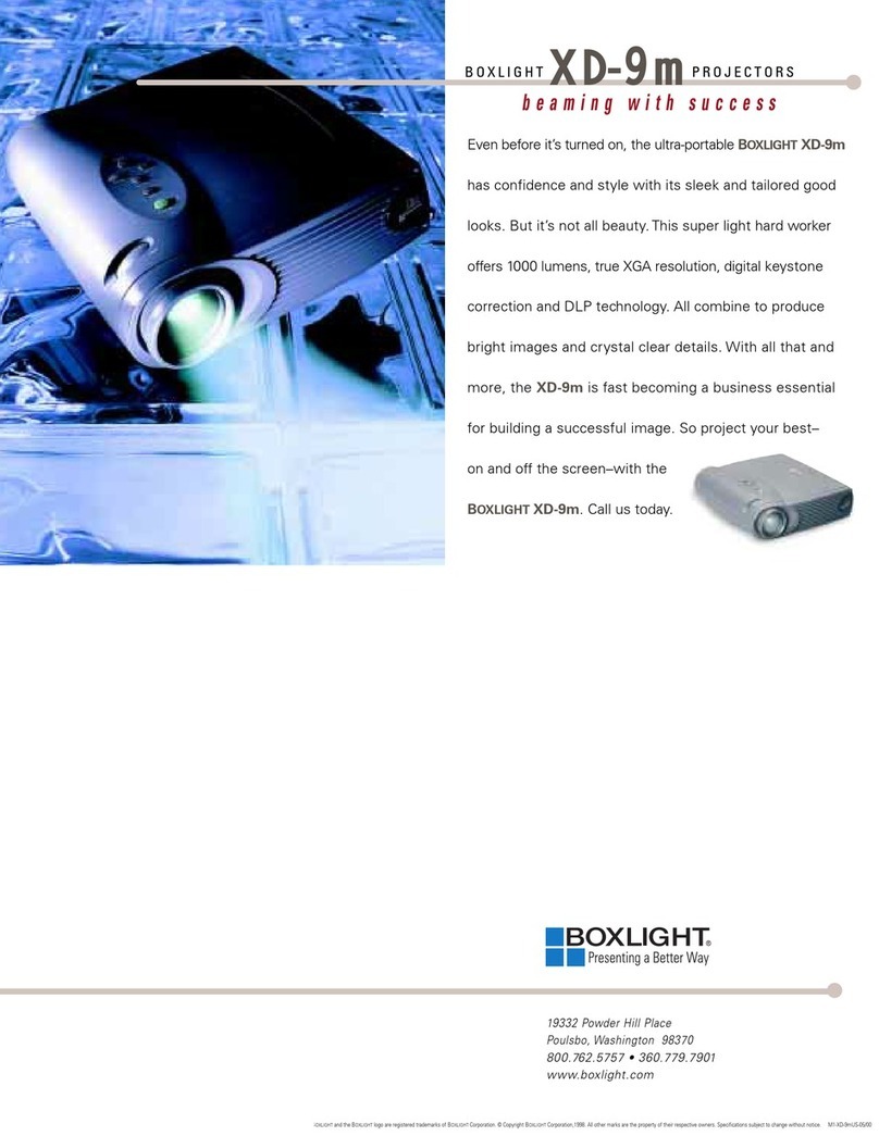 BOXLIGHT XD-9m User manual