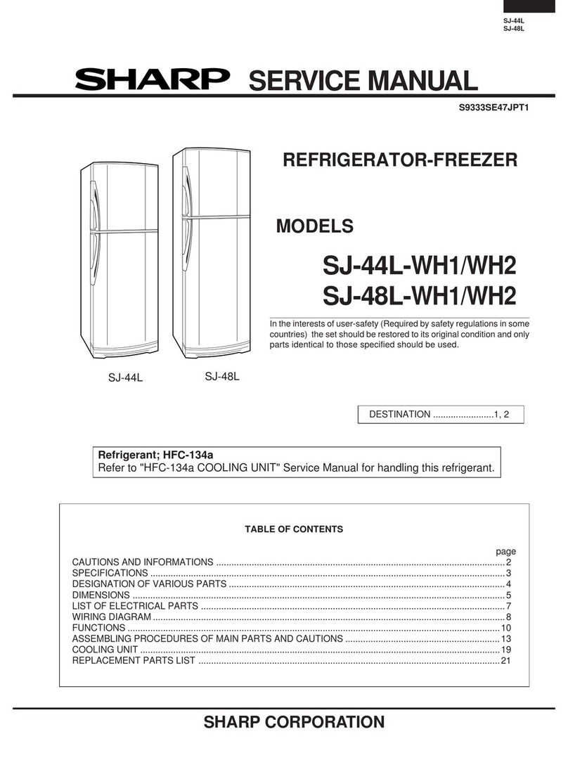 Sharp SJ-44L-WH1 User manual