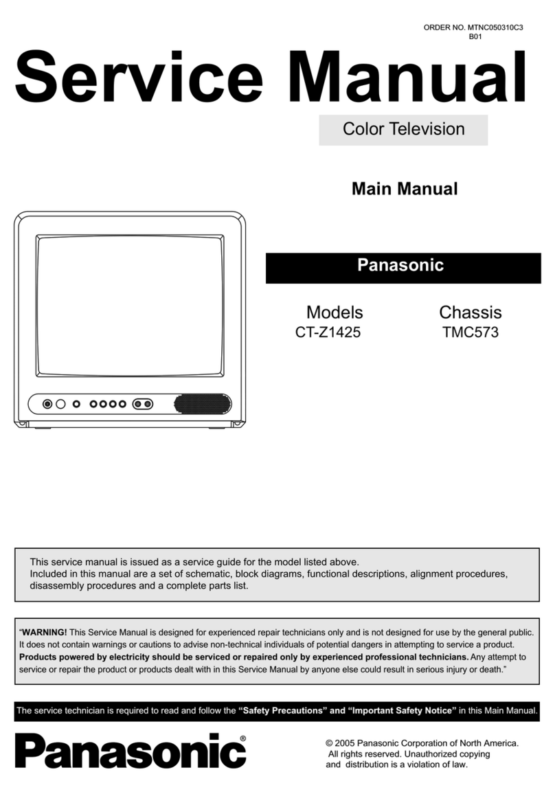 Panasonic CT-Z1425 User manual