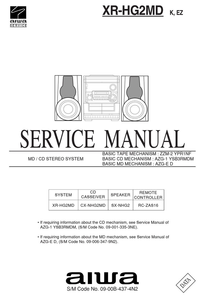Aiwa XR-HG2MDK User manual