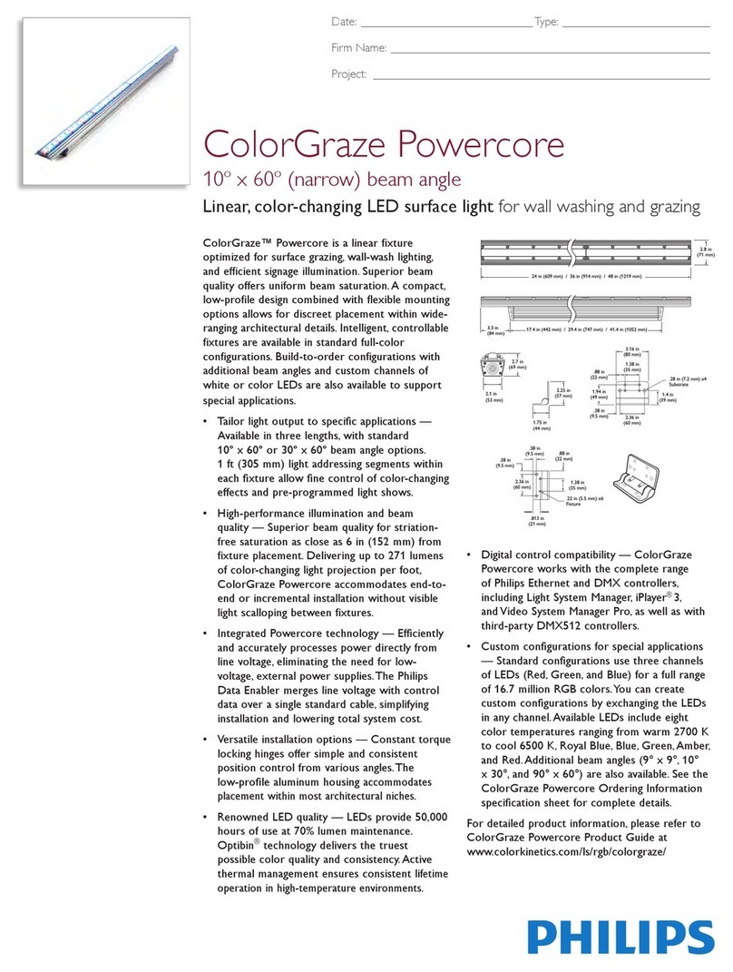 Philips ColorGraze Powercore Specifications