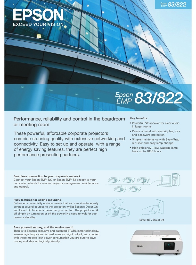 Epson EMP-83 User manual