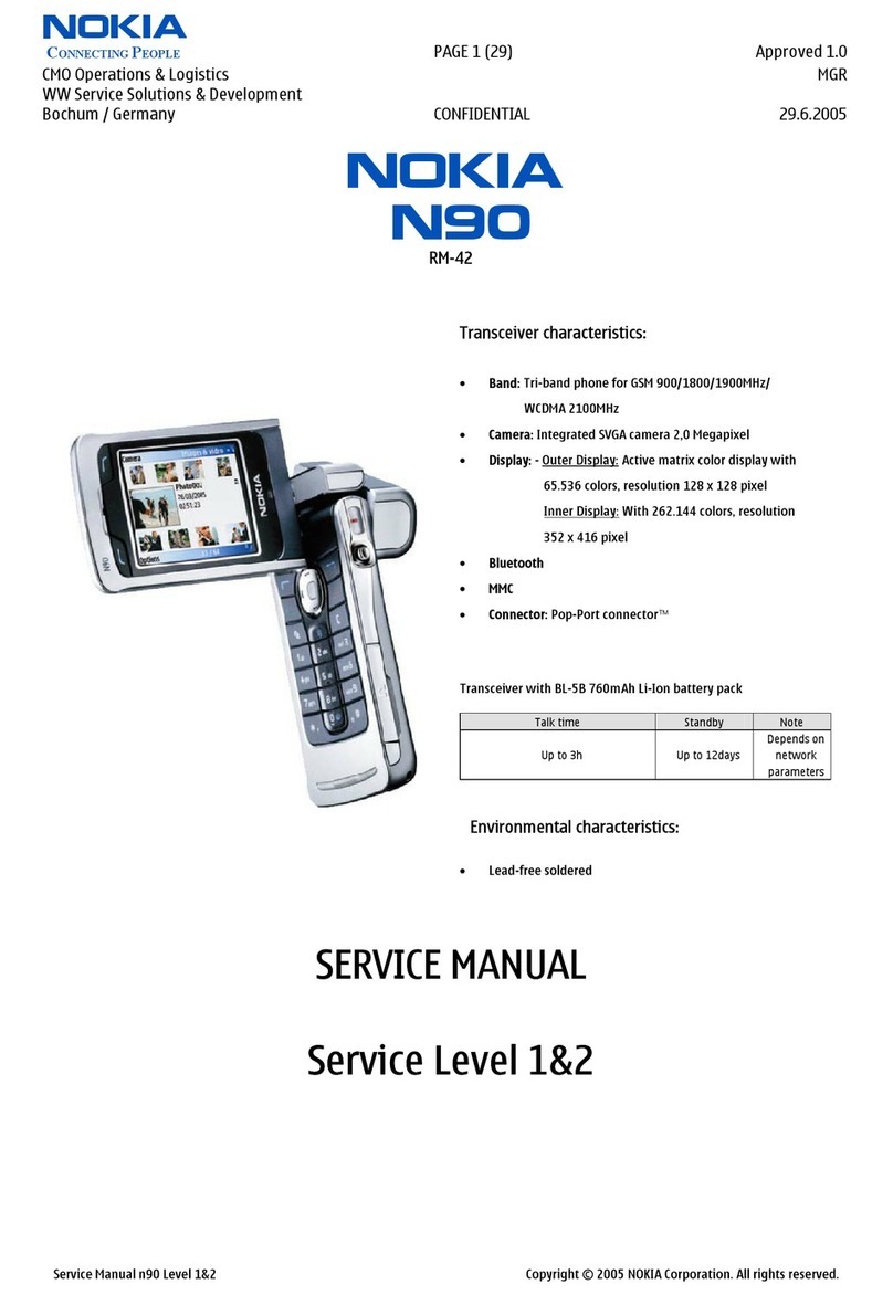 Nokia N90 Service manual