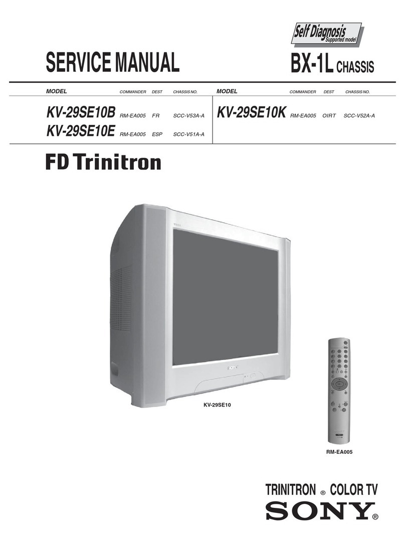 Sony FD Trinitron KV-29SE10B Service manual