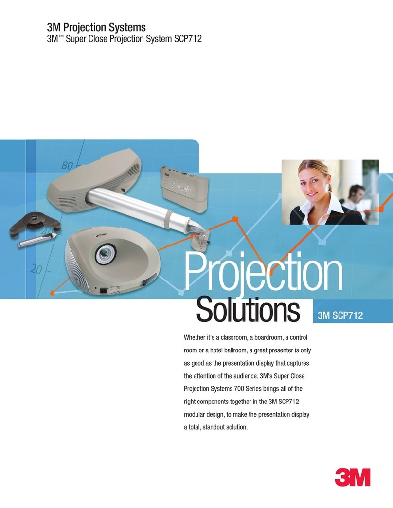 3M SCP712 - Super Close Projection System XGA DLP... User manual