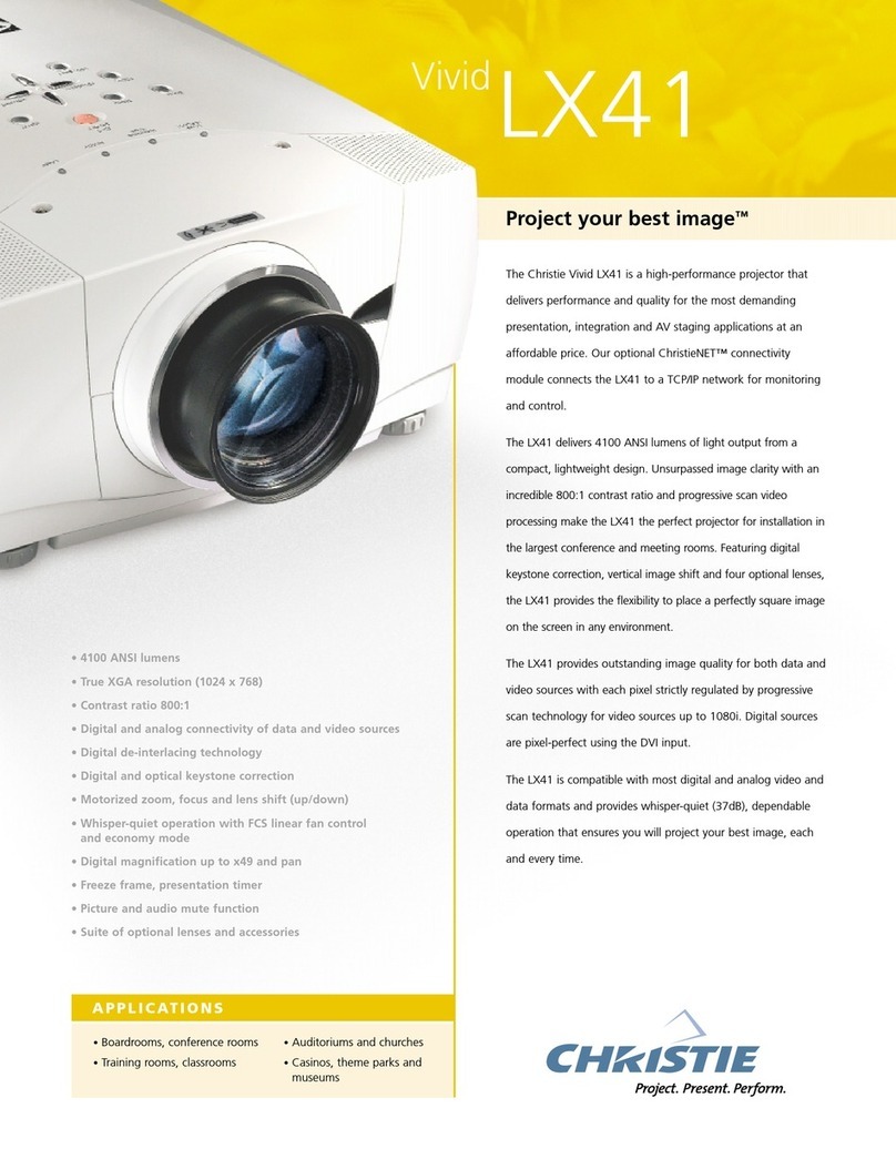 Christie Vivid LX41 User manual