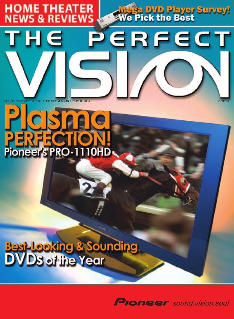 Pioneer Elite PureVision PRO 1110HD User manual