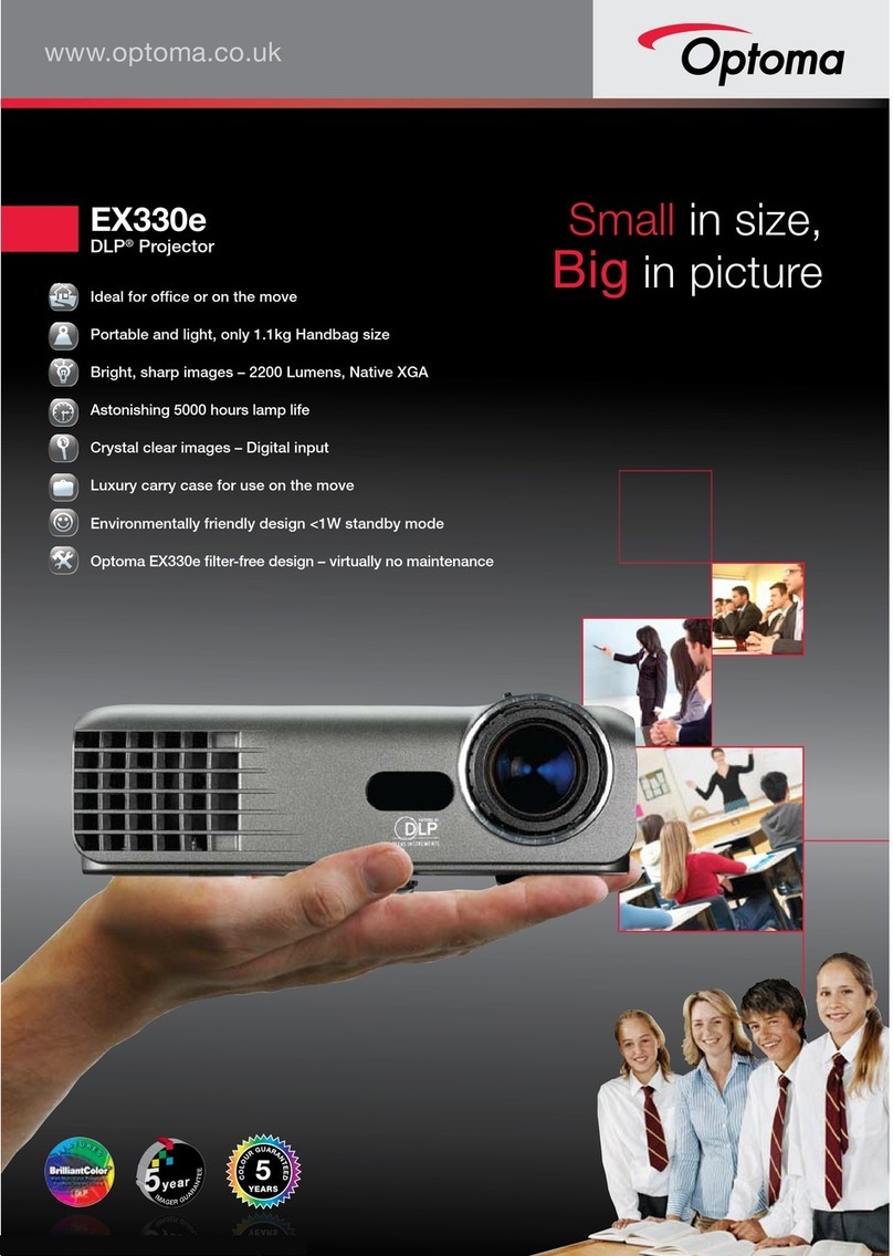 Optoma EX330e User manual Optoma EX330e User manual