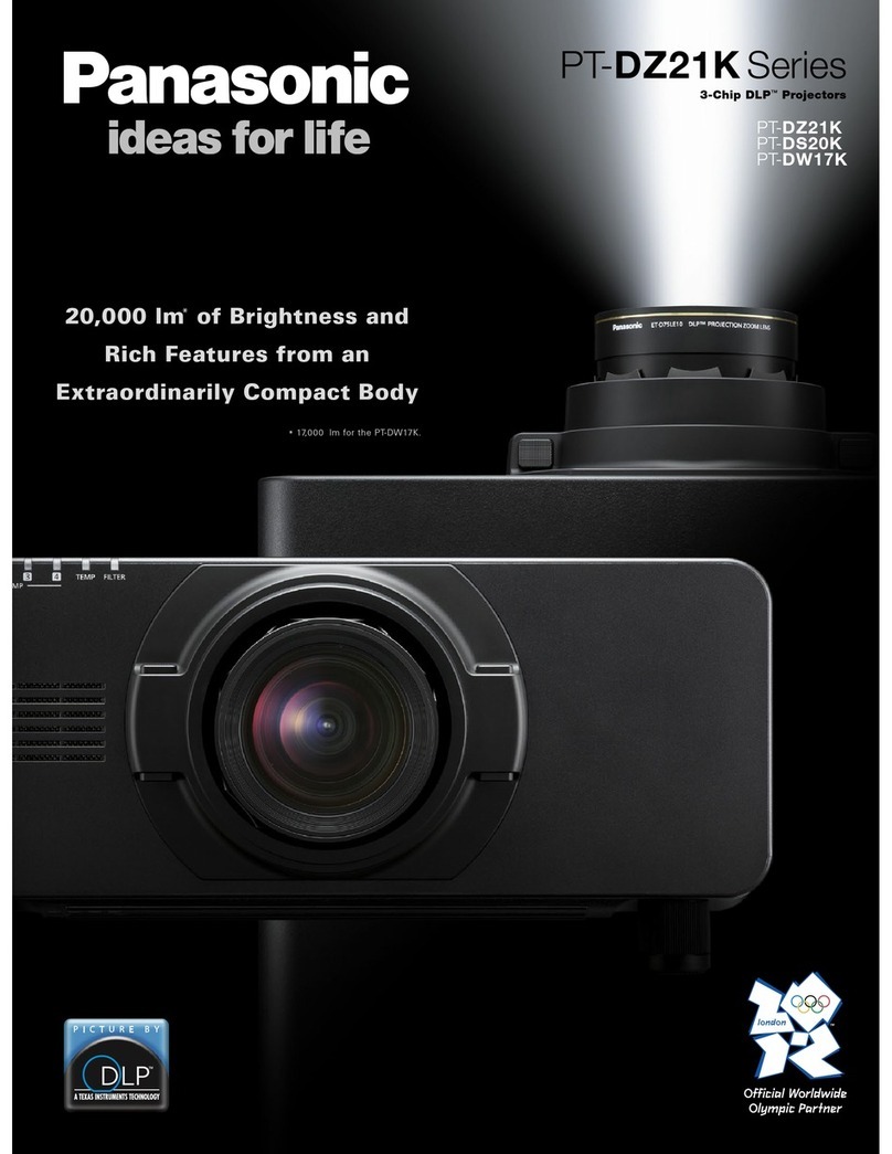 Panasonic PT-DZ21K Series User manual