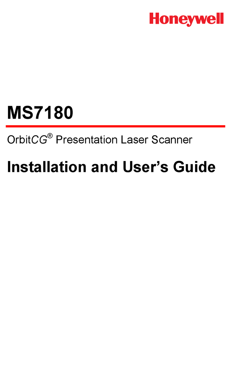 Honeywell OrbitCG MS7180 User manual Honeywell OrbitCG MS7180 User manual