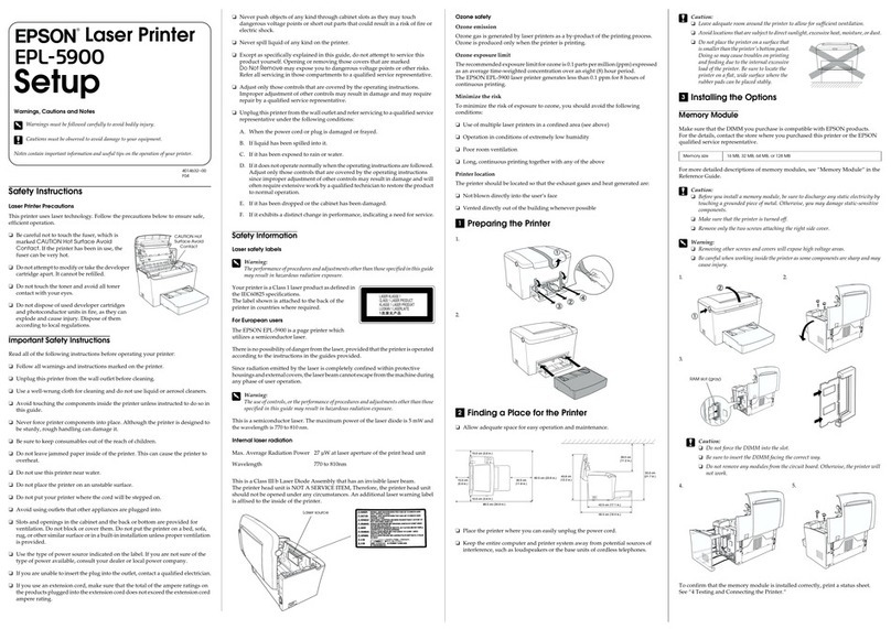 Epson ELP-5900 User manual