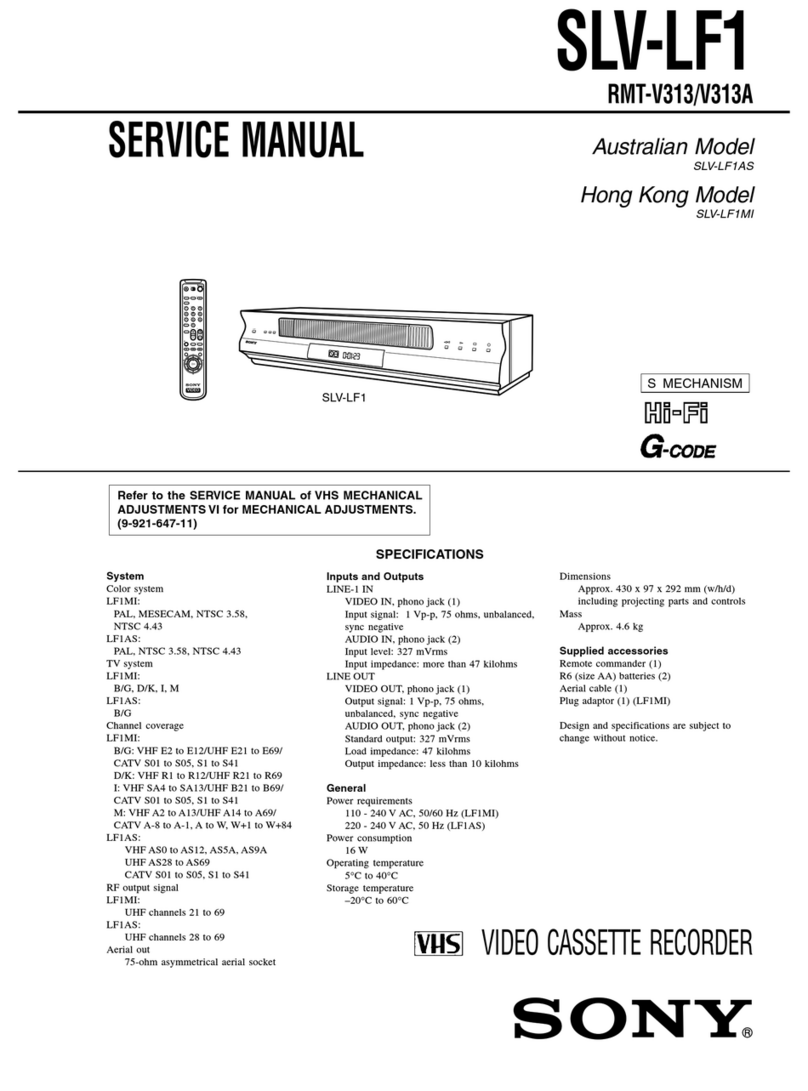 Sony SLV-LF1 Service manual