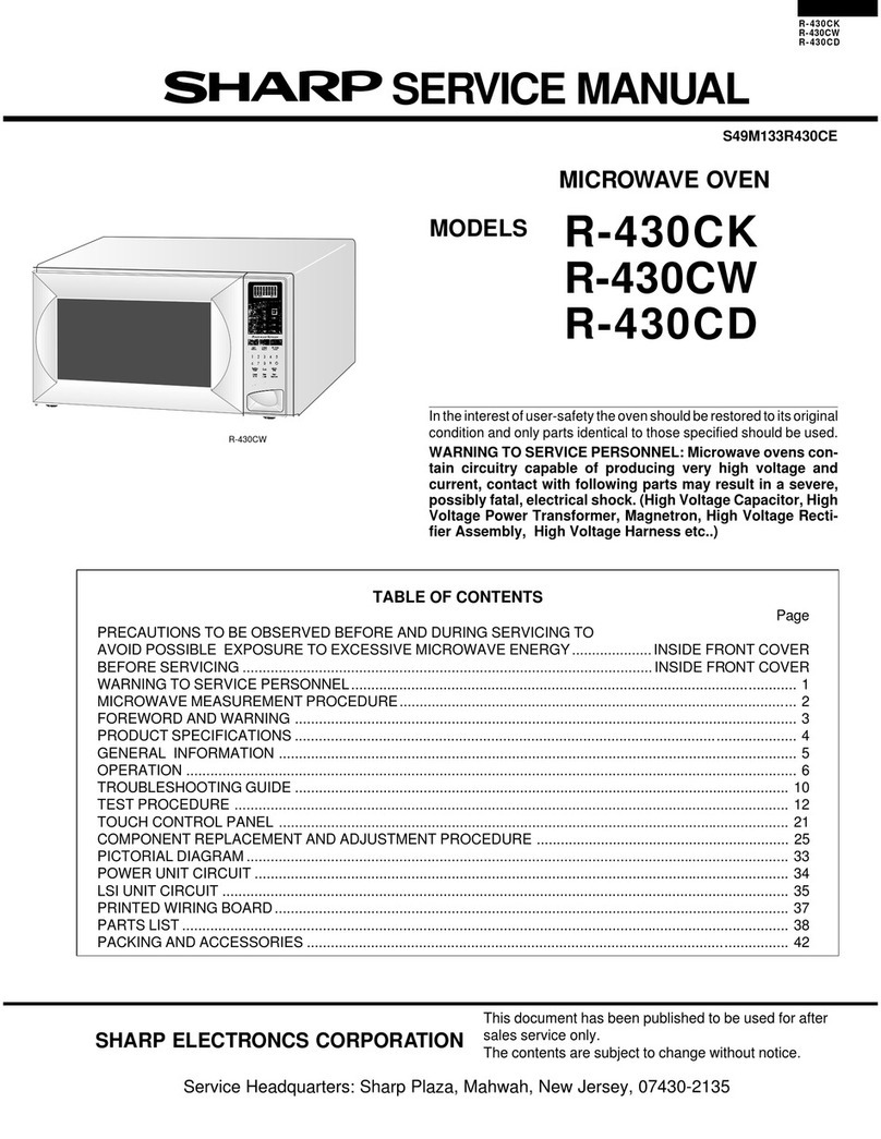 Sharp R-430CK User manual