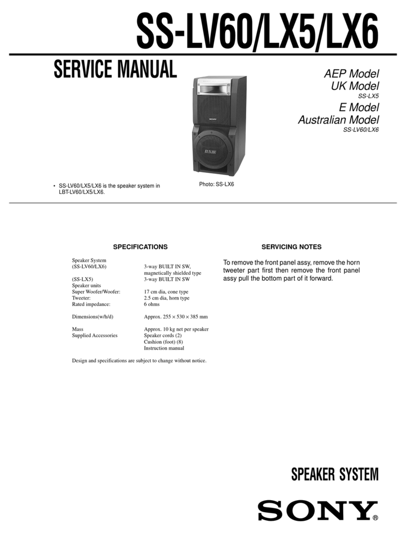 Sony SS-LX5 User manual