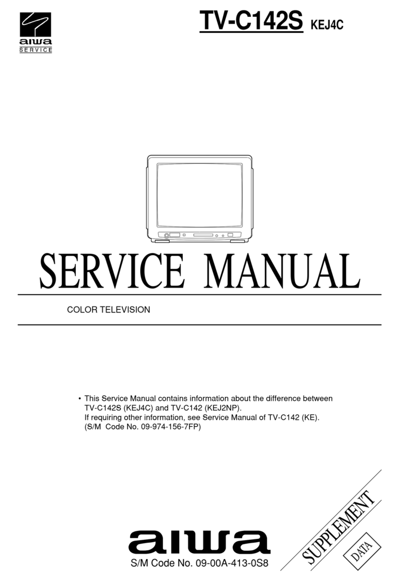 Aiwa TV-C142S KEJ4C User manual Aiwa TV-C142S KEJ4C User manual