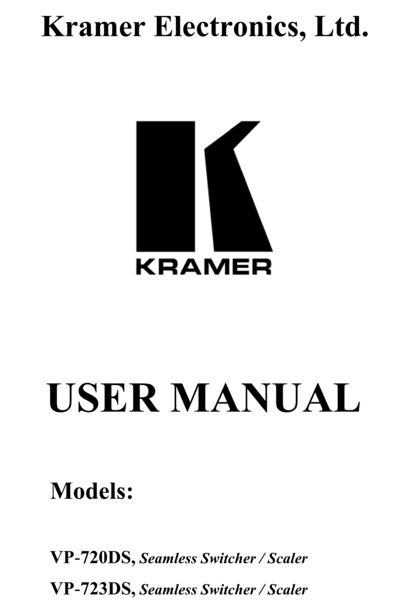 Kramer VP-720DS User manual Kramer VP-720DS User manual