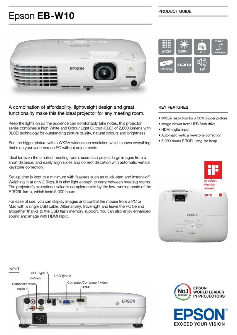 Epson EB-W10 User manual